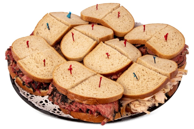 Katz's catering options Hot sandwich platter