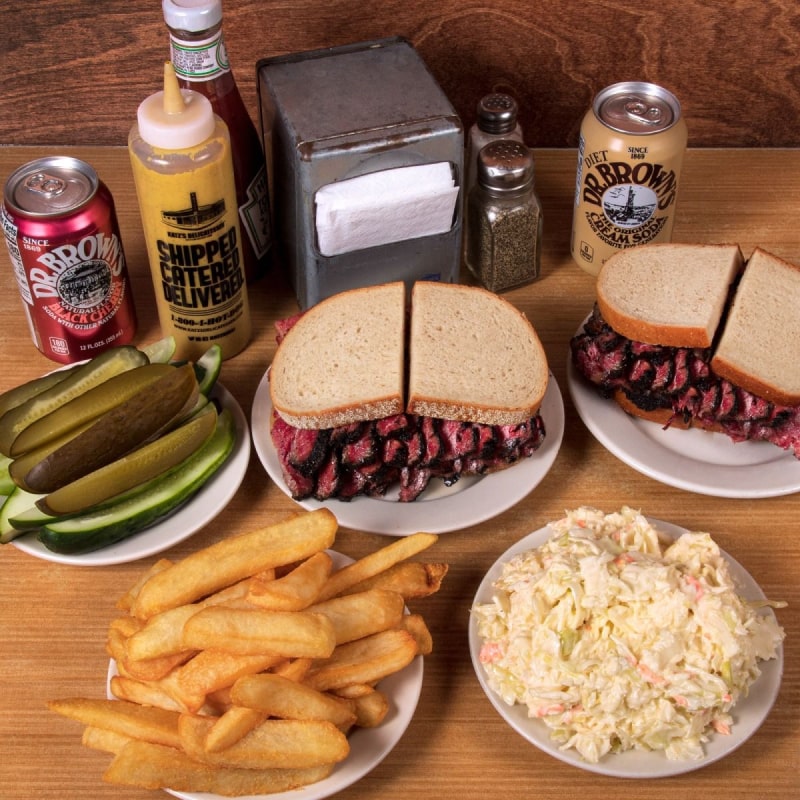 Katz's in-store menu Dinner for two