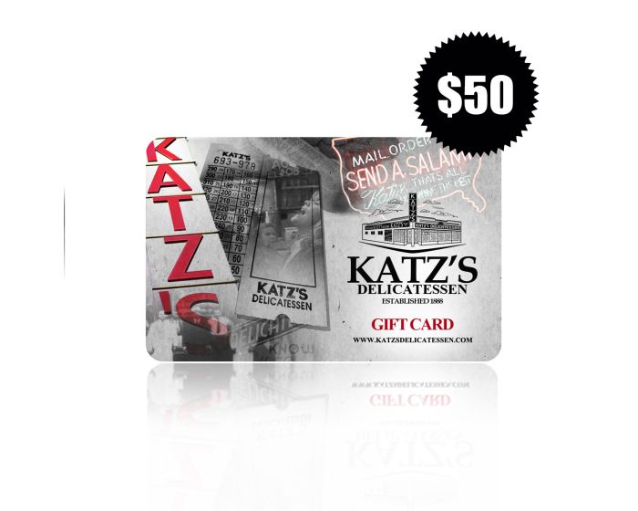 Katz's Deli Gift Card $50