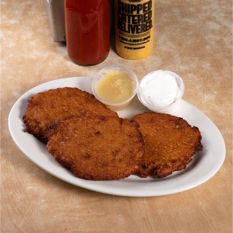 Katz's in-store menu Potato Latkes