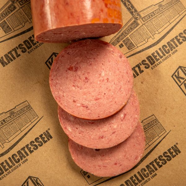 soft salami close up